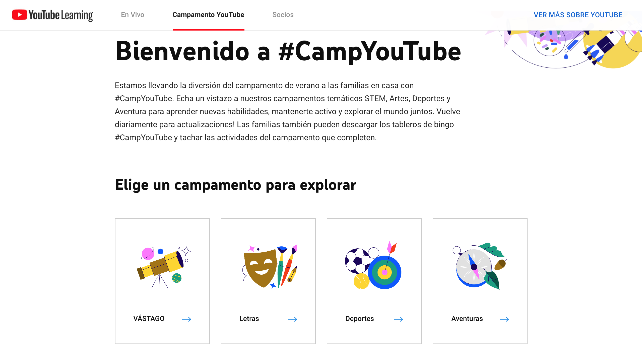 ‘Camp Youtube’: El campamento de verano digital para los más pequeños