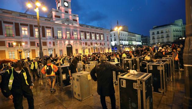 Manifestación en la Puerta del Sol (Madrid) Imagen-EFE