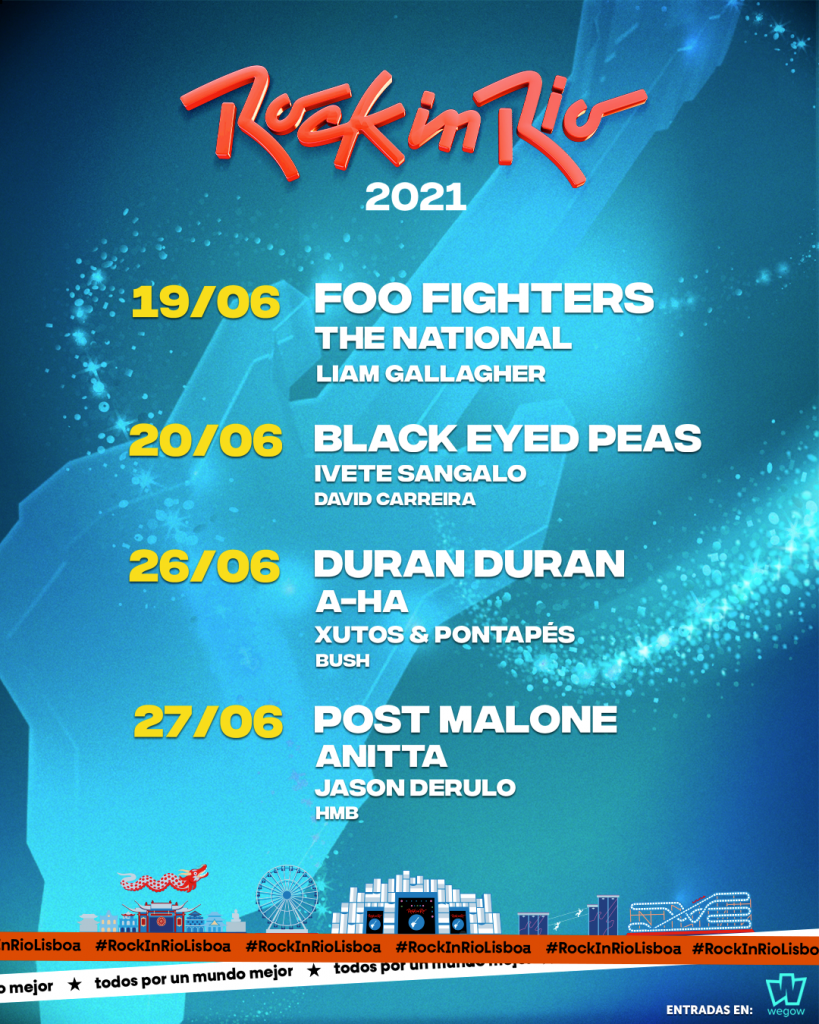 Rock In Rio Lisboa 2021 Lanza Sus Primeras Confirmaciones Unika Fm 