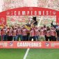 El Atlético celebra el título de Liga en el Metropolitano