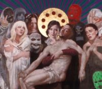 Silvia Flechoso triunfa en Art Madrid tras convertir a Ayuso en Virgen y a C Tangana en Jesús