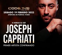 CODE vuelve en 2022 con Joseph Capriati