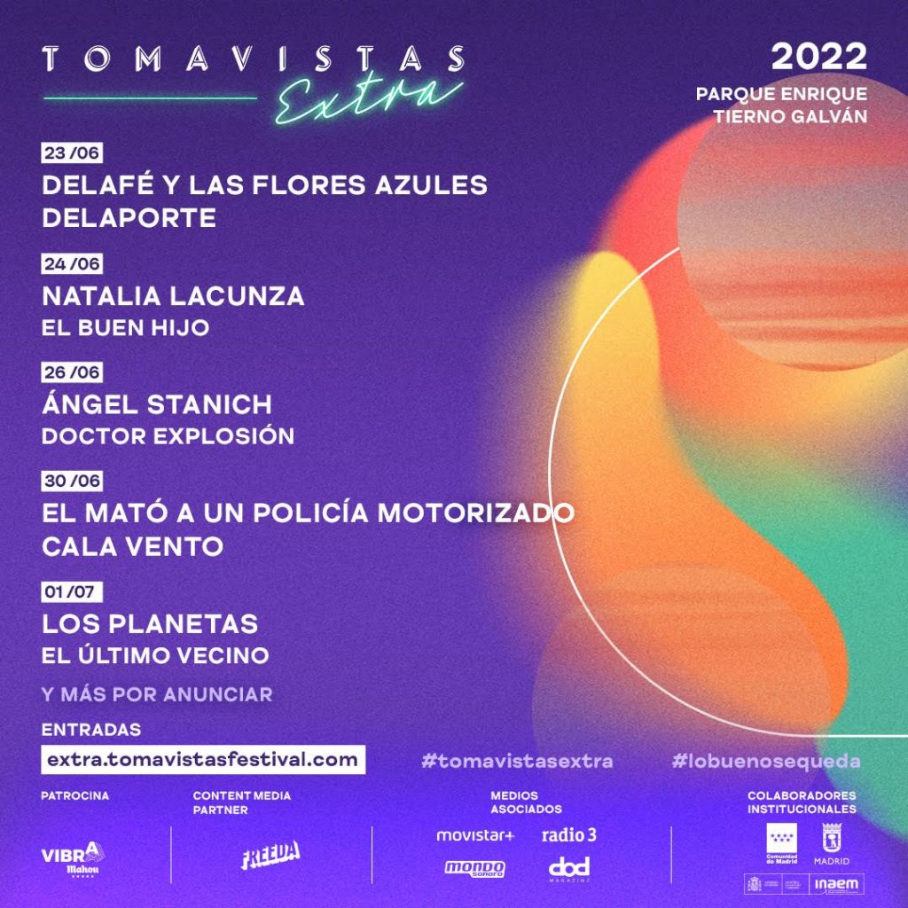"Festival Tomasvistas Extra 2022" anuncia a los primeros artistas confirmados