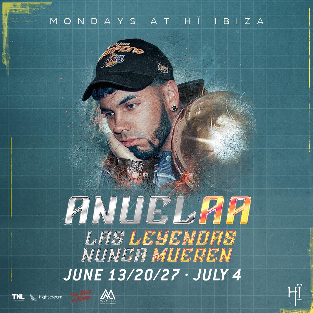Anuel AA presentará cuatro shows en Hï Ibiza