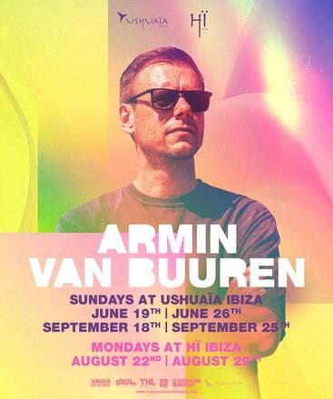 Armin van Buuren regresa a Ushuaïa y Hï Ibiza en seis fechas principales este verano