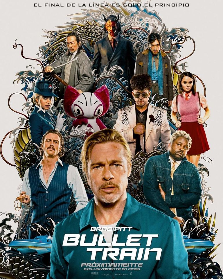 Bad Bunny y Brad Pitt aparecerán en ‘Bullet Train’ el 5 de agosto