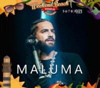 Maluma confirmado para el Weekend Beach Festival 2023