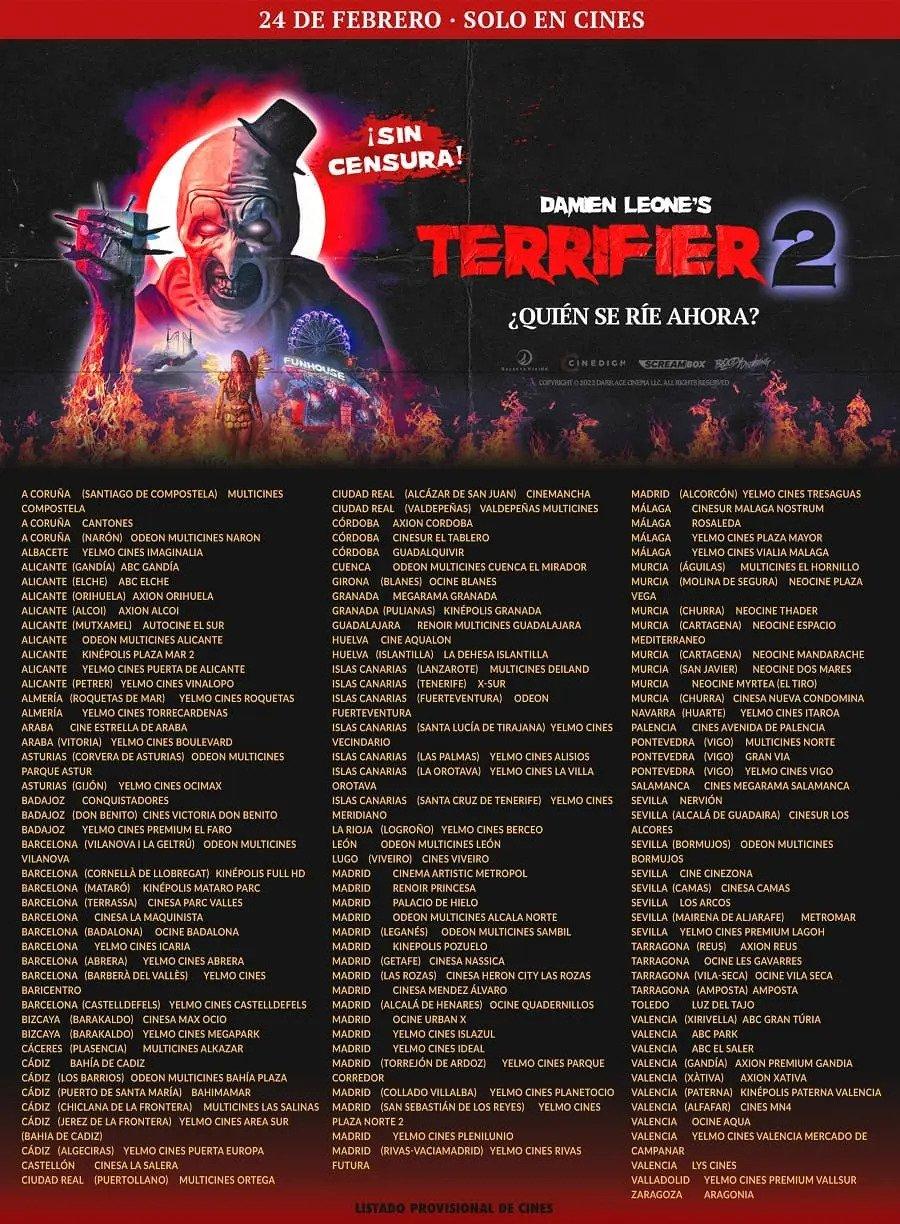 Mañana se estrena "Terrifier 2"