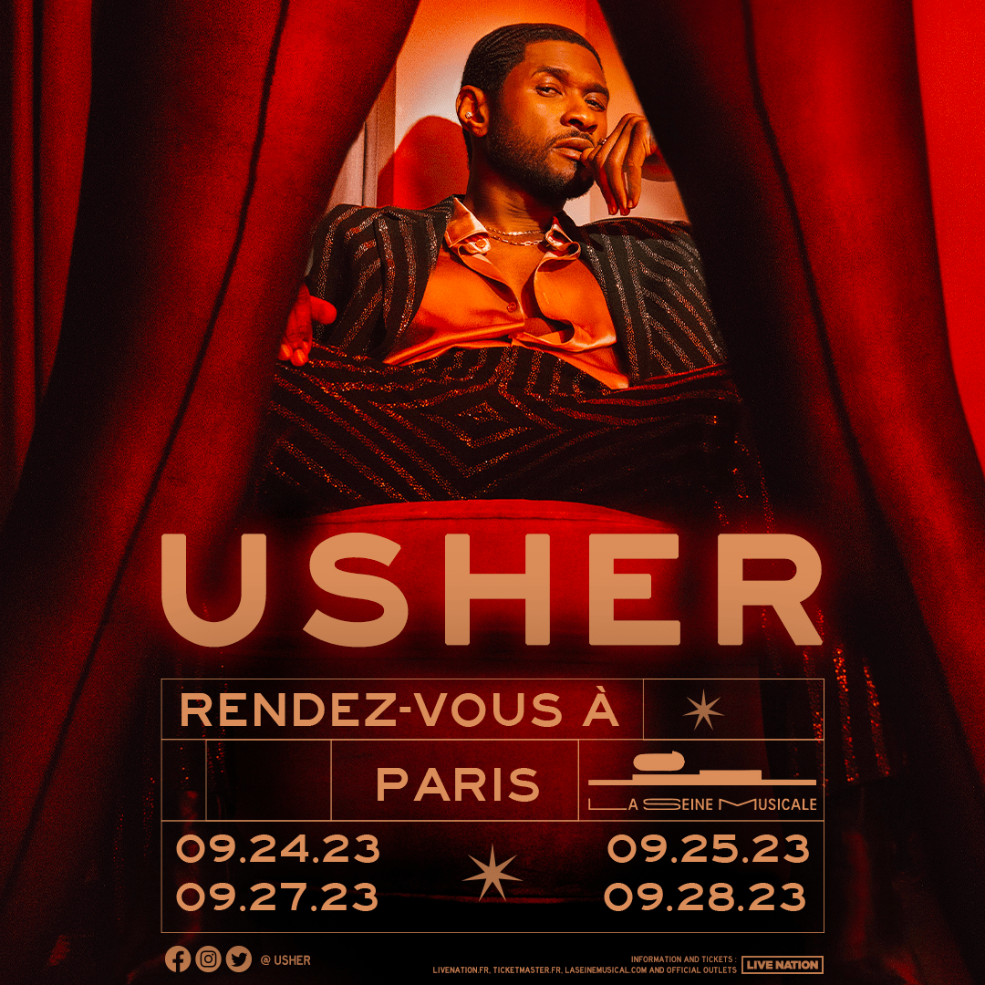 Usher anuncia conciertos exclusivos en París UNIKA FM