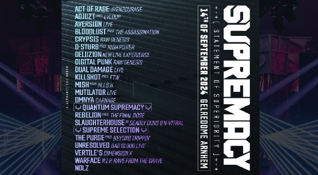 Line-Up Completo de Supremacy 2024