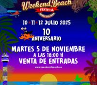 Weekend Beach Festival ya tiene sus fechas para el 2025