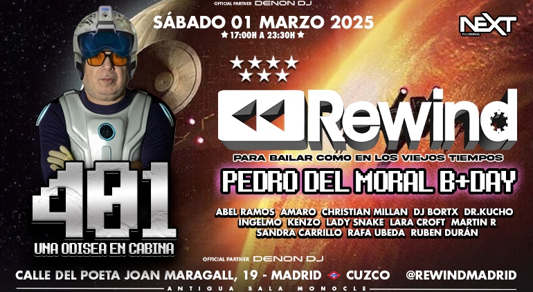 Rewind BDAY Pedro del Moral